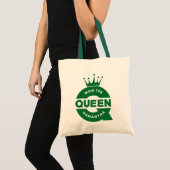 Mama de koningin creatieve typografie tote bag (Voorkant (product))