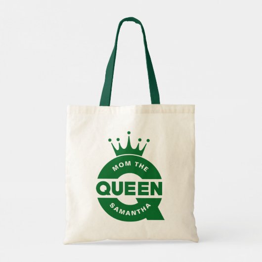 Mama de koningin creatieve typografie tote bag (Achterkant)