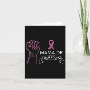 Mama De Luchadora Borstkanker Bewustzijn Mom Span Kaart