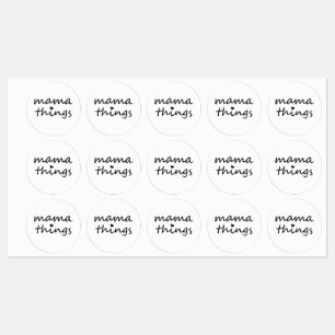 Mama Dingen Eerste Moederdag Nieuwe Moeder Labels
