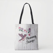 Mama Dingen, Hummingbird Canvas tas (Voorkant)
