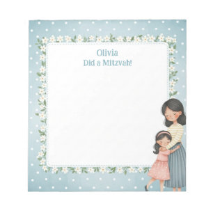 Mama & Dochter Knuffel Gepersonaliseerde Mitswa Notitieblok