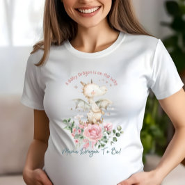 Mama Dragon wordt Baby shower T-shirt