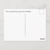 Mama Duck avec carte postale (Dos)