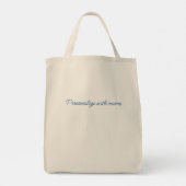 Mama Duck Gepersonaliseerde Shopping Canvas tas (Achterkant)