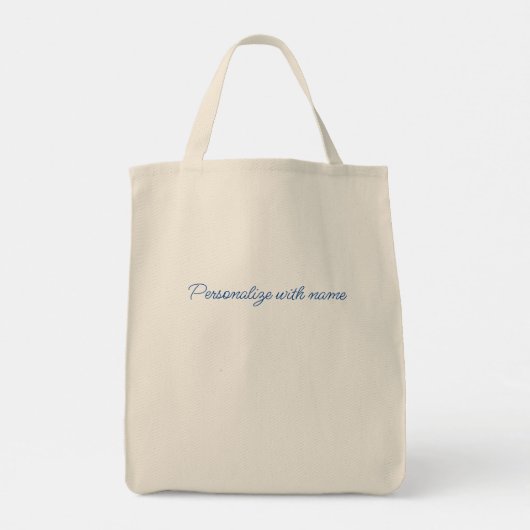 Mama Duck Gepersonaliseerde Shopping Canvas tas (Achterkant)