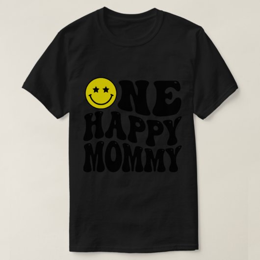 Mama Een Gelukkig Dude Dada 1e Verjaardag Familie T-shirt (Design voorkant)