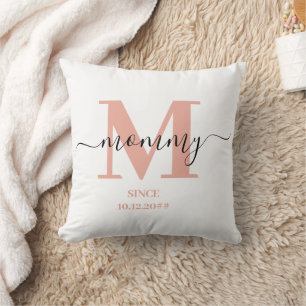 Mama Elegant Script Monogram Kussen