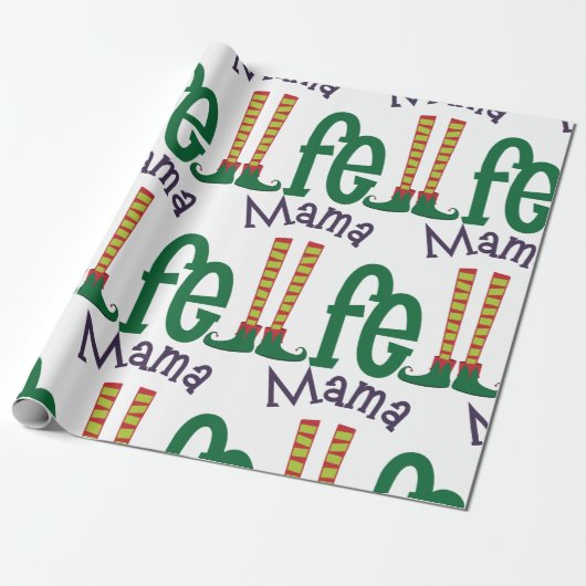 Mama Elf Cadeaupapier (Uitgerold)