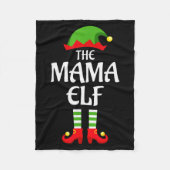 Mama Elf Family Matching Group Christmas  Fleece Deken (Voorkant)