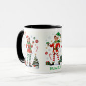 Mama Elf Mug – Cute Holiday Christmas Coffee cup (Devant gauche)