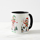 Mama Elf Mug – Cute Holiday Christmas Coffee cup (Devant droit)