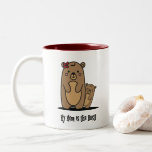 Mama en Baby Beer   Beste Mok voor tweetone koffie