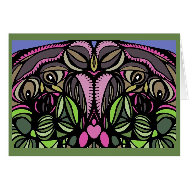 Mama en Baby Birds-Green (Voorkant Horizontaal)