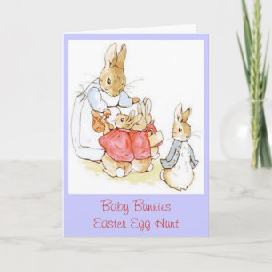 Mama en Baby Bunnies Easter Hunt  Feestdagen Kaart