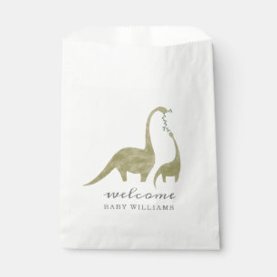 Mama en Baby Dinosaur neutraal Baby shower Bedankzakje