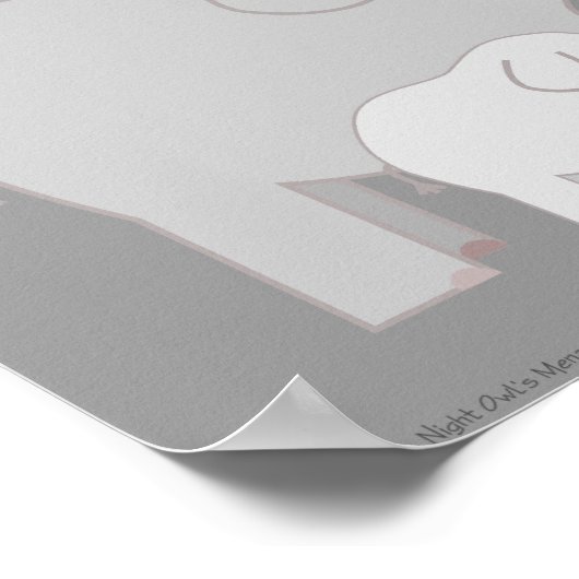 Mama en Baby Elephants grays Poster (Hoek)