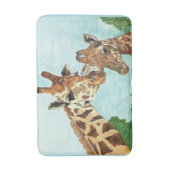 Mama en Baby Giraffe Bath Mat (Voorkant Verticaal)
