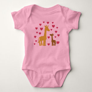 Mama en Baby Giraffes Romper