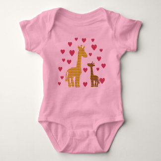 Mama en Baby Giraffes Romper