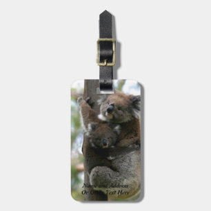 Mama en Baby Koala Bagagelabel