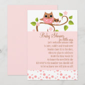 Mama en Baby Owl Kaart (Voorkant / Achterkant)