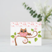 Mama en Baby Owls Briefkaart (Staand voorkant)