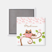 Mama en Baby Owls Magneet (Voorkant / Achterkant)