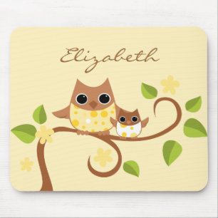 Mama en Baby Owls Muismat