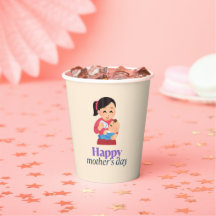Mama en baby, vrolijke moederdag
