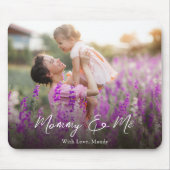 Mama en ik aangepaste fotosjabloon muismat (Voorkant)