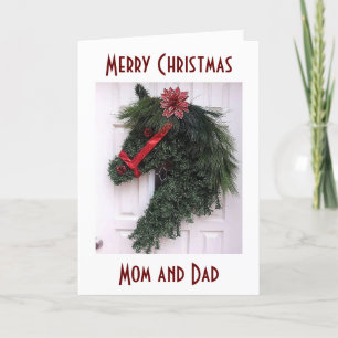 MAMA EN PAPA MET KERST = SPECIALE HERINNERINGEN FEESTDAGEN KAART