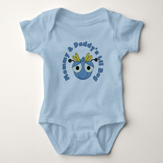 Mama en papa's Lil Bug Romper (Voorkant)