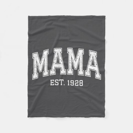 Mama Est 1928 Mom D Mothers Day Ized  Fleece Deken (Voorkant)