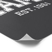 Mama Est 1961 Mom D Mothers Day Ized  Poster (Hoek)