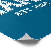 Mama Est 1968 Mom D Mothers Day Ized  Poster (Hoek)