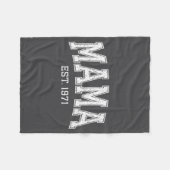 Mama Est 1971 Mom D Mothers Day Ized  Fleece Deken (Voorkant (Horizontaal))