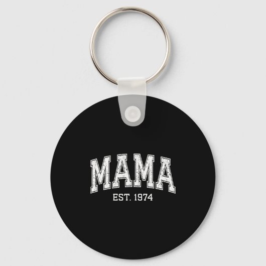 Mama Est 1974 Mom D Mothers Day Ized  Sleutelhanger (Voorkant)