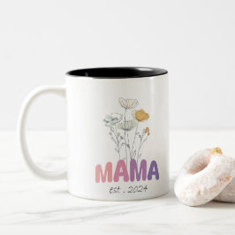 Mama Est 2024 Mothers Day Tweekleurige Koffiemok