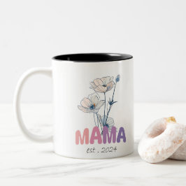 Mama Est 2024 Mothers Day Tweekleurige Koffiemok