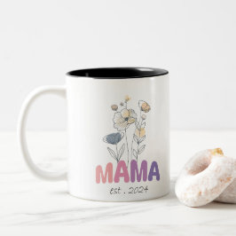 Mama Est 2024 Mothers Day Tweekleurige Koffiemok