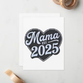 MAMA est 2025 Moederdag Moeder Worden  Notitiekaartje (Voorkant / Achterkant in situ)
