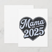 MAMA est 2025 Moederdag Moeder Worden  Notitiekaartje (Voorkant / Achterkant)
