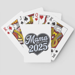 MAMA est 2025 Zwangerschap Moederdag Mom To Be Pokerkaarten
