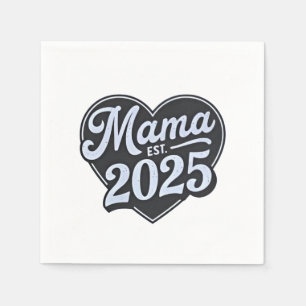 MAMA est 2025 Zwangerschap Moederdag Mom To Be Servet