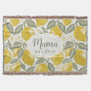 Mama Est Amalfi Coast Sinaasappels Geweven Deken