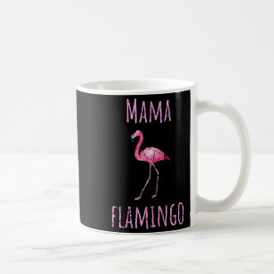 Mama flamingo tropische zomer dier aquarel koffiemok