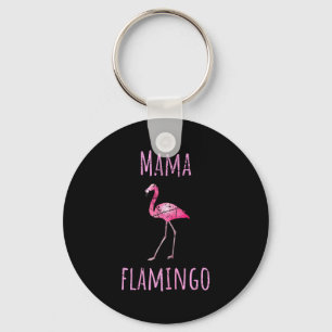 Mama flamingo zomer vogel tropisch dier sleutelhanger