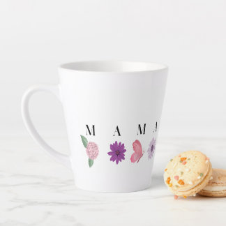 MAMA Floral Butterfly – Mother's Day Gift Latte Mok