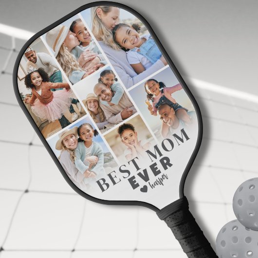 Mama foto moeder pickleball paddle